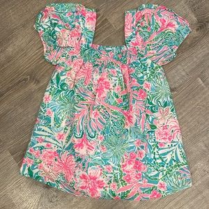 NWT Lilly Pulitzer Keating short Sleeve Linen Top